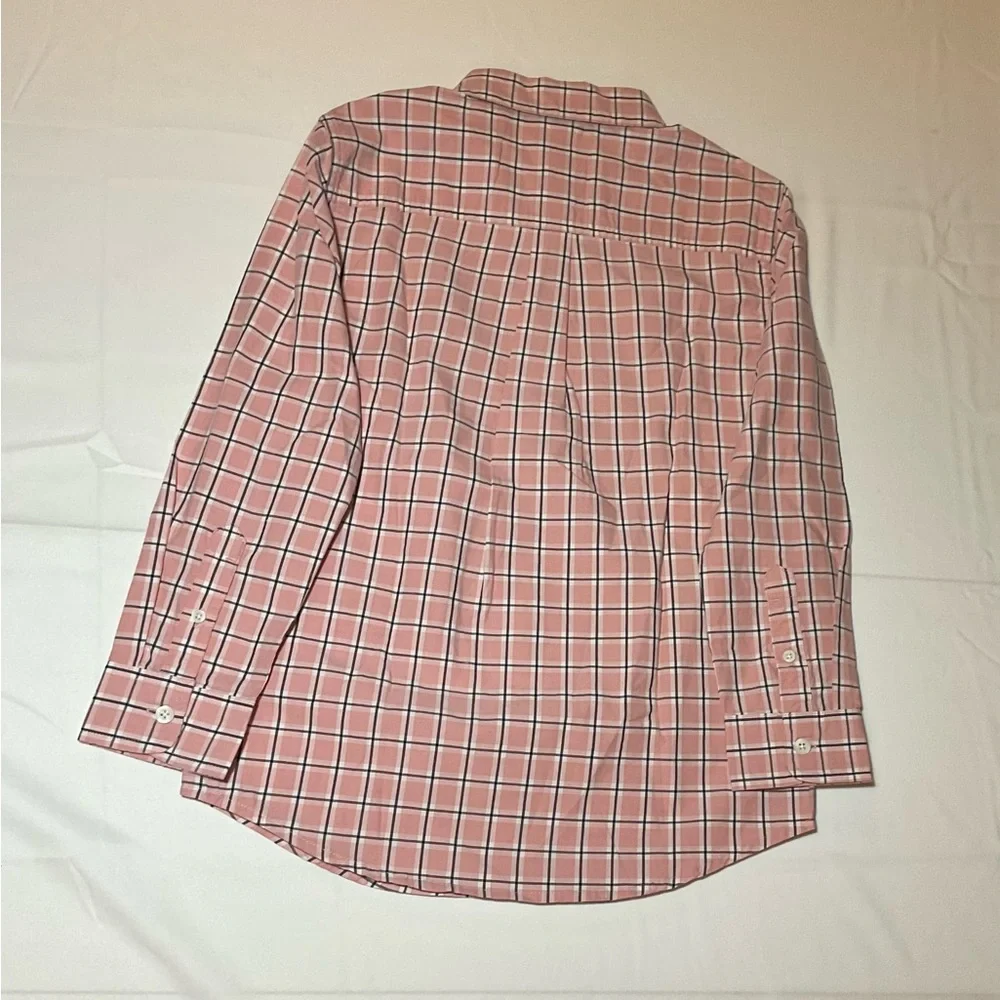 Gymboree Boys Size 10 Pink Plaid Long Sleeve Button Up NWT Ladies & Gentlemen